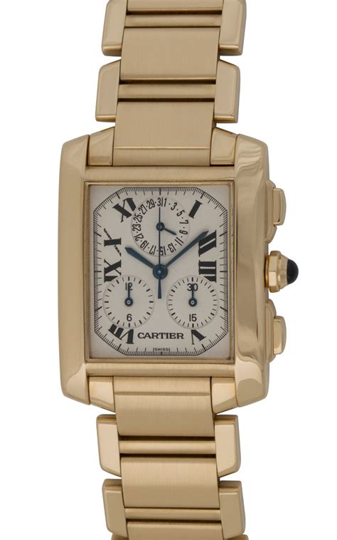 cartier tank chronograph watch|cartier tank francaise chronograph watch.